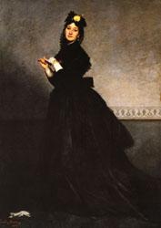 Charles Carolus - Duran Lady with a Glove ( Mme, Carolus - Duran ). Sweden oil painting art